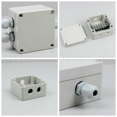 Plastic electrical junction boxes