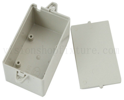 Plastic electrical junction boxes