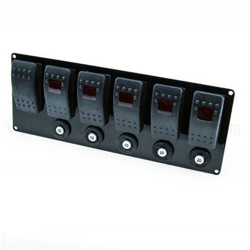 Plastic 6 Circuit Switch Panel