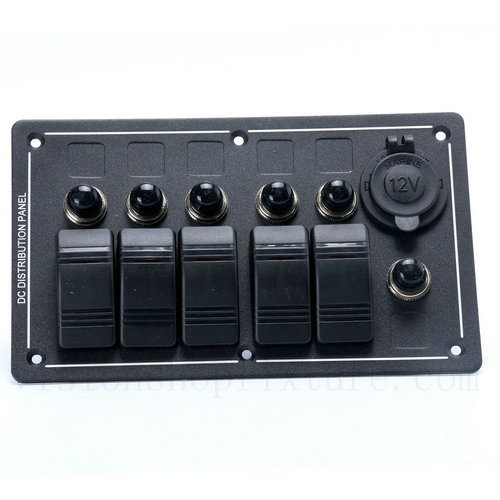 Plastic 6 Circuit Switch Panel