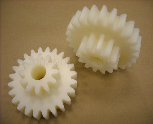 Plastic gear Module 0.600, Teeth 24Z, Shape with pinion