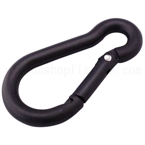 Black Plastic Spring Hook