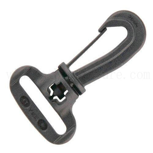 Black Plastic Spring Hook