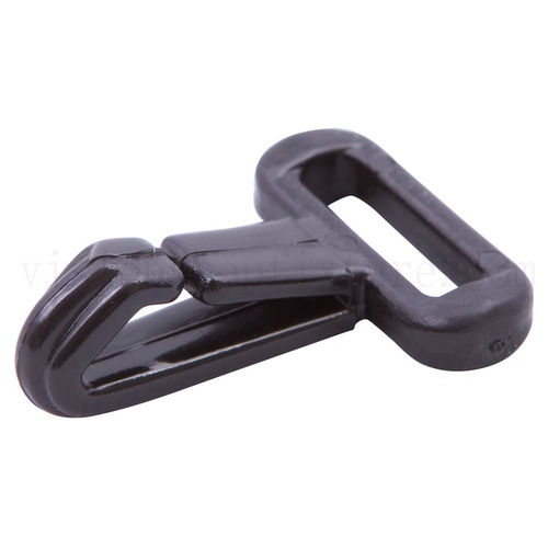 Black Plastic Spring Hook