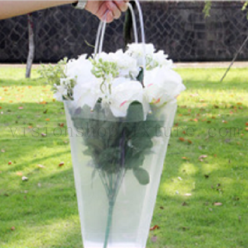 Clear bag flower portable transparent polybag