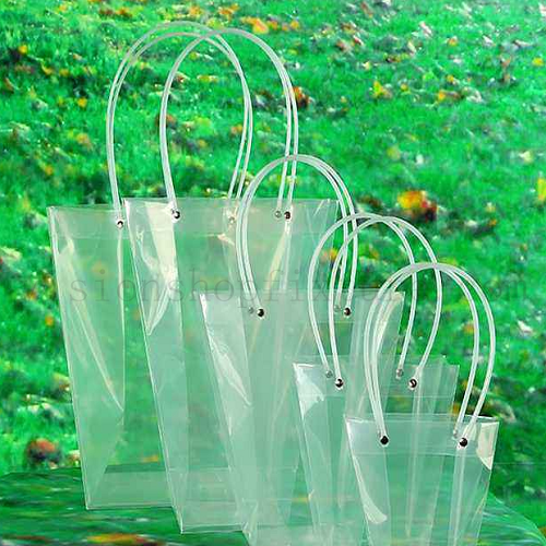 Clear bag flower portable transparent polybag