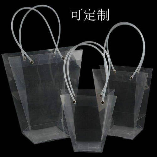 Clear bag flower portable transparent polybag